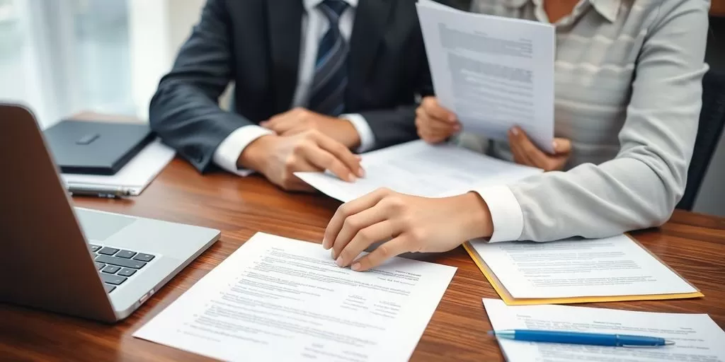 Professional translator working on official documents.