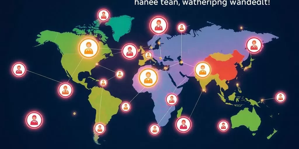 Global map with patent symbols and interconnected nodes.